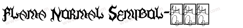 Flama Normal Semibol字体转换